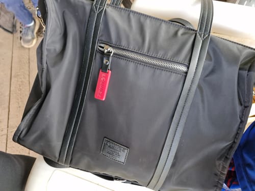 Reseña con foto de un cliente sobre Cartera De Hombro Notebook Office