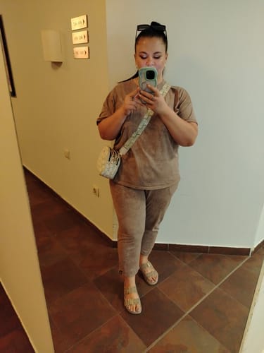 Customer photo review of Knit sweater with high collar