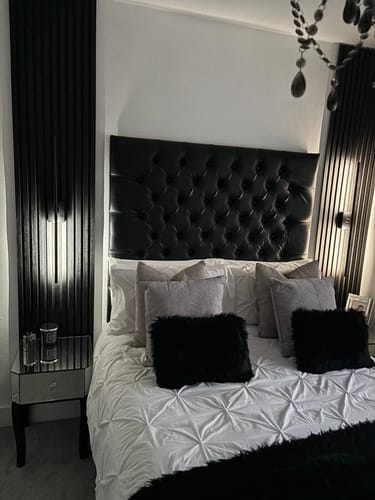Customer photo review of Premium Acoustic Slatted Wall Panel (Multiple Colours)