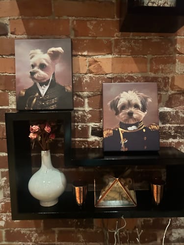 Customer photo review of The Admiral - Custom Pet Canvas