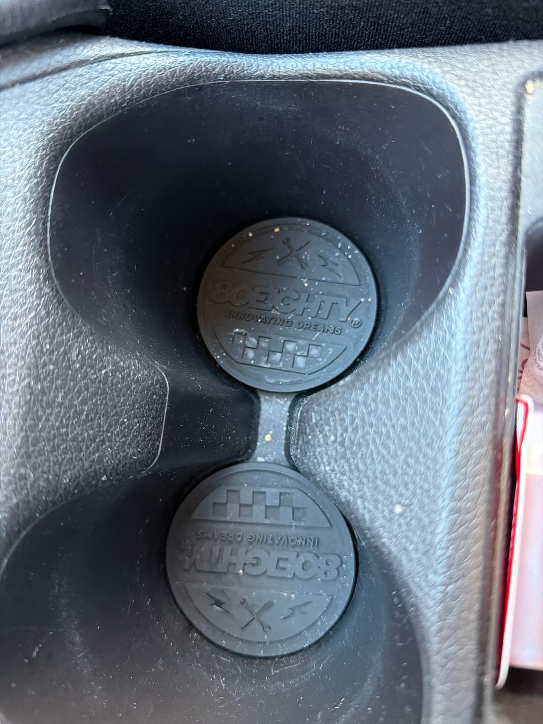 Customer photo review of 80Eighty® Cup Holder Coaster Set