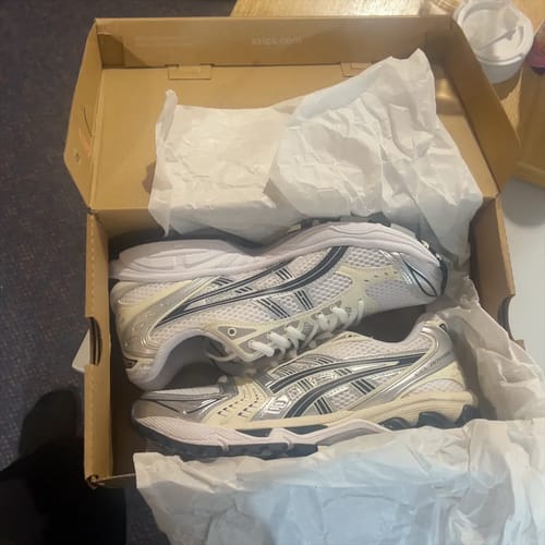 Customer photo review of ASICS Gel-Kayano 14 White Midnight (Women's)