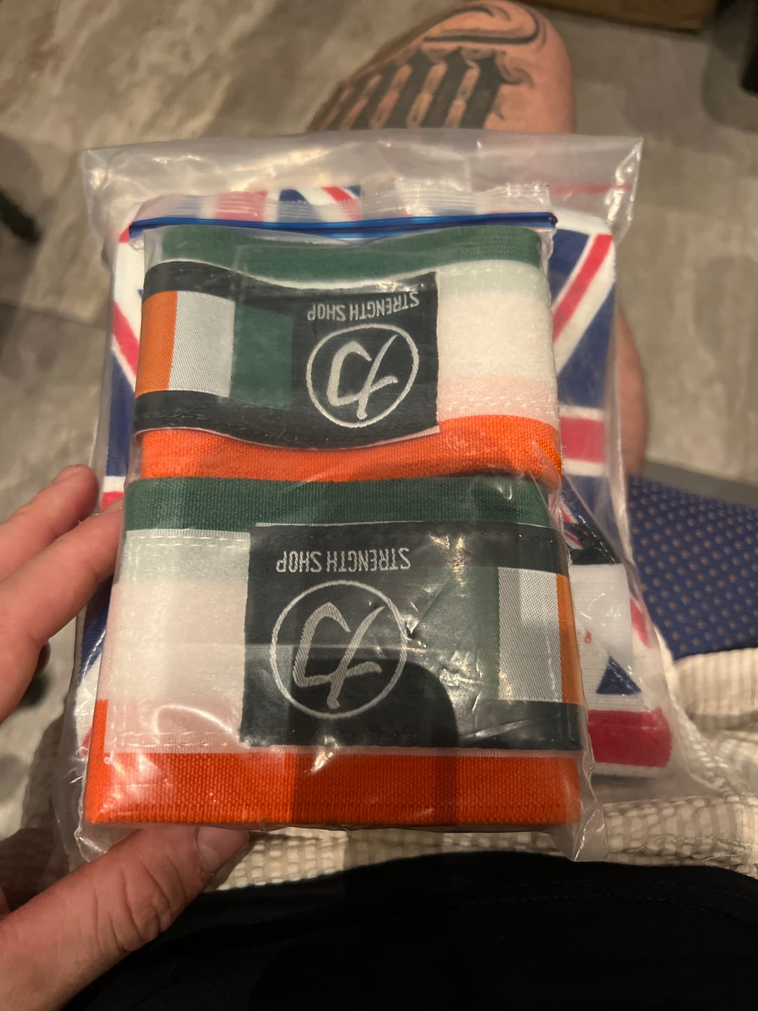 Customer photo review of Heavy Wrist Wraps - Ireland