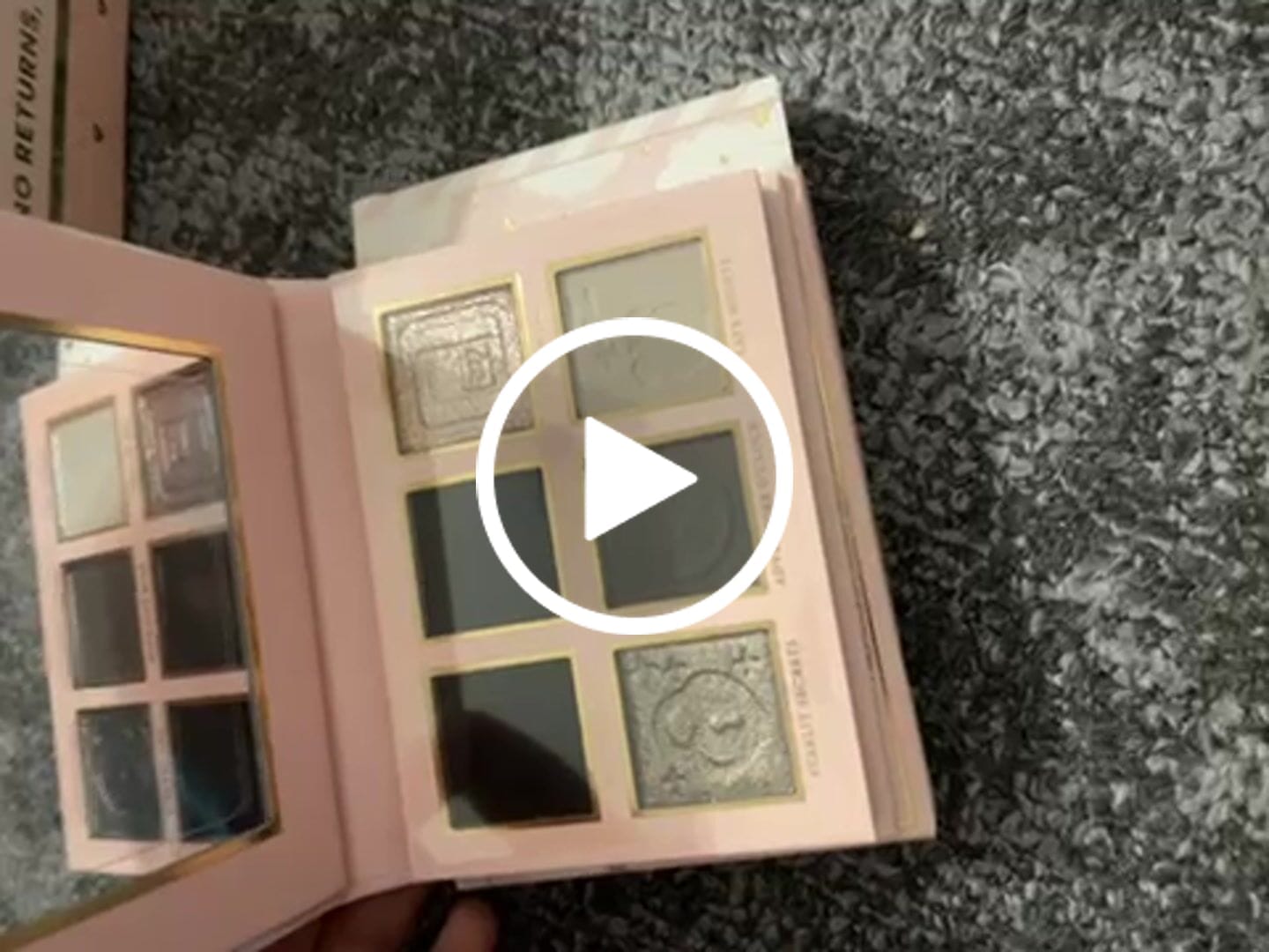 Customer video review of P.Louise After Dark Mini Eyeshadow Palettes