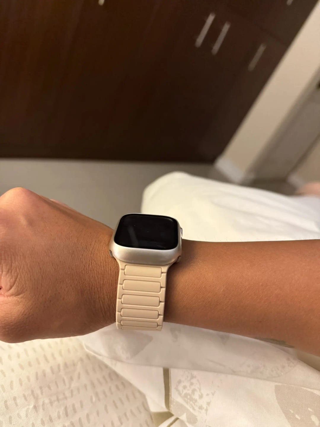 Customer photo review of Bracelet Silicone Magnétique pour Apple Watch