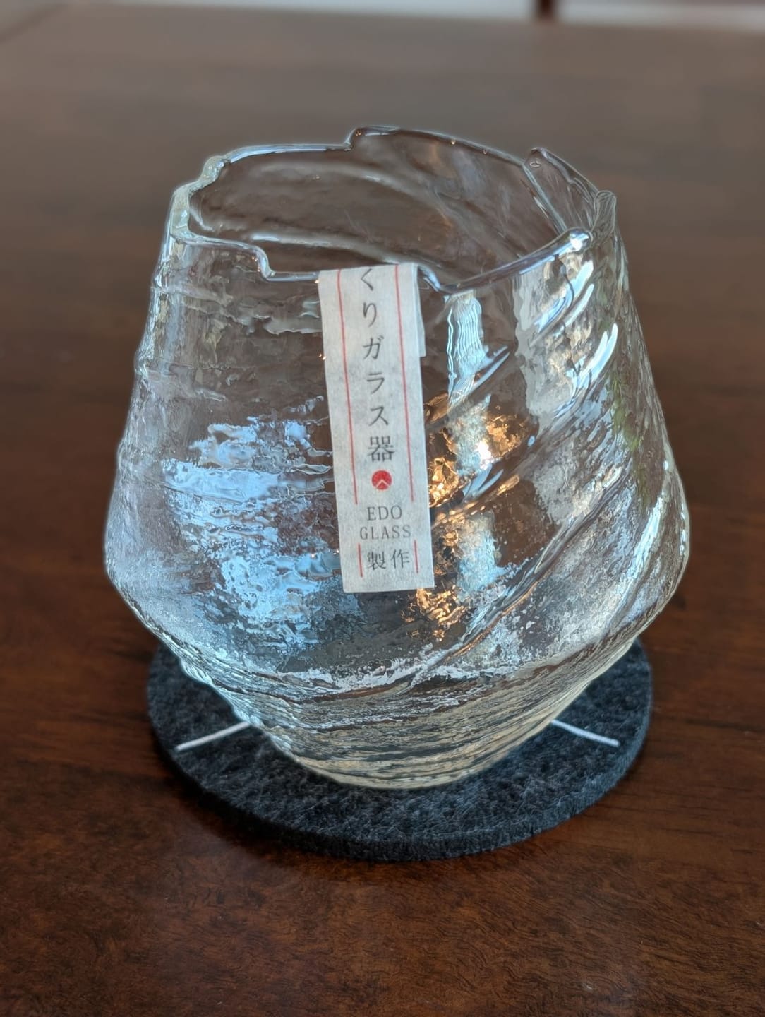 Customer photo review of Suisei - Handmade Japanese EDO Whiskey Glass