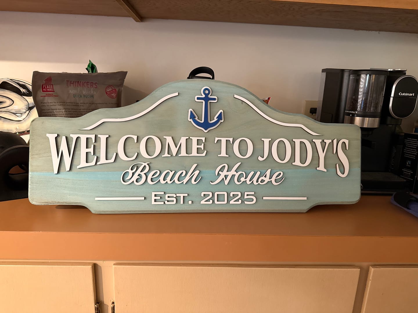 Customer photo review of Beach House Sign