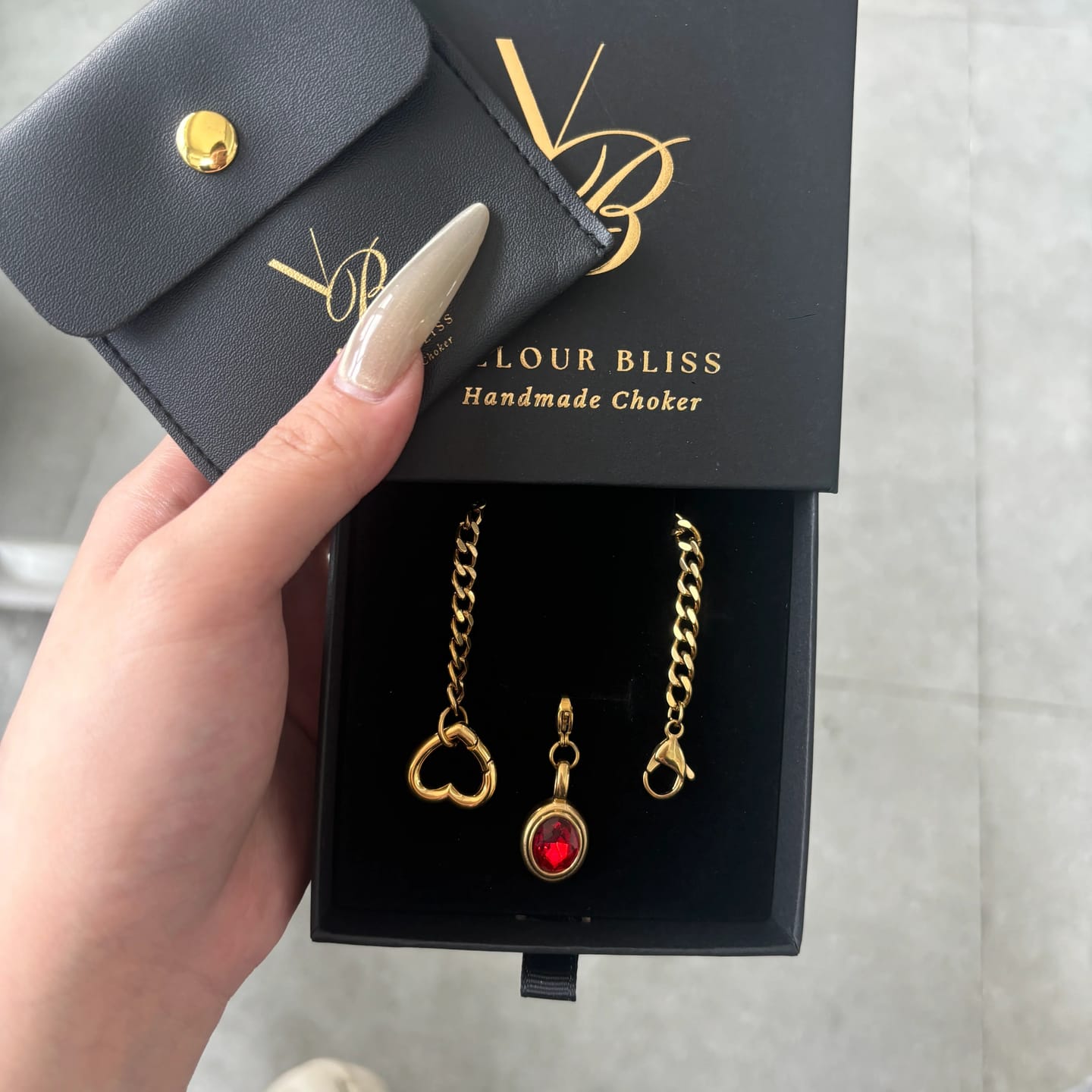 Customer photo review of Maid's Hidden Fantasy Slip Chain