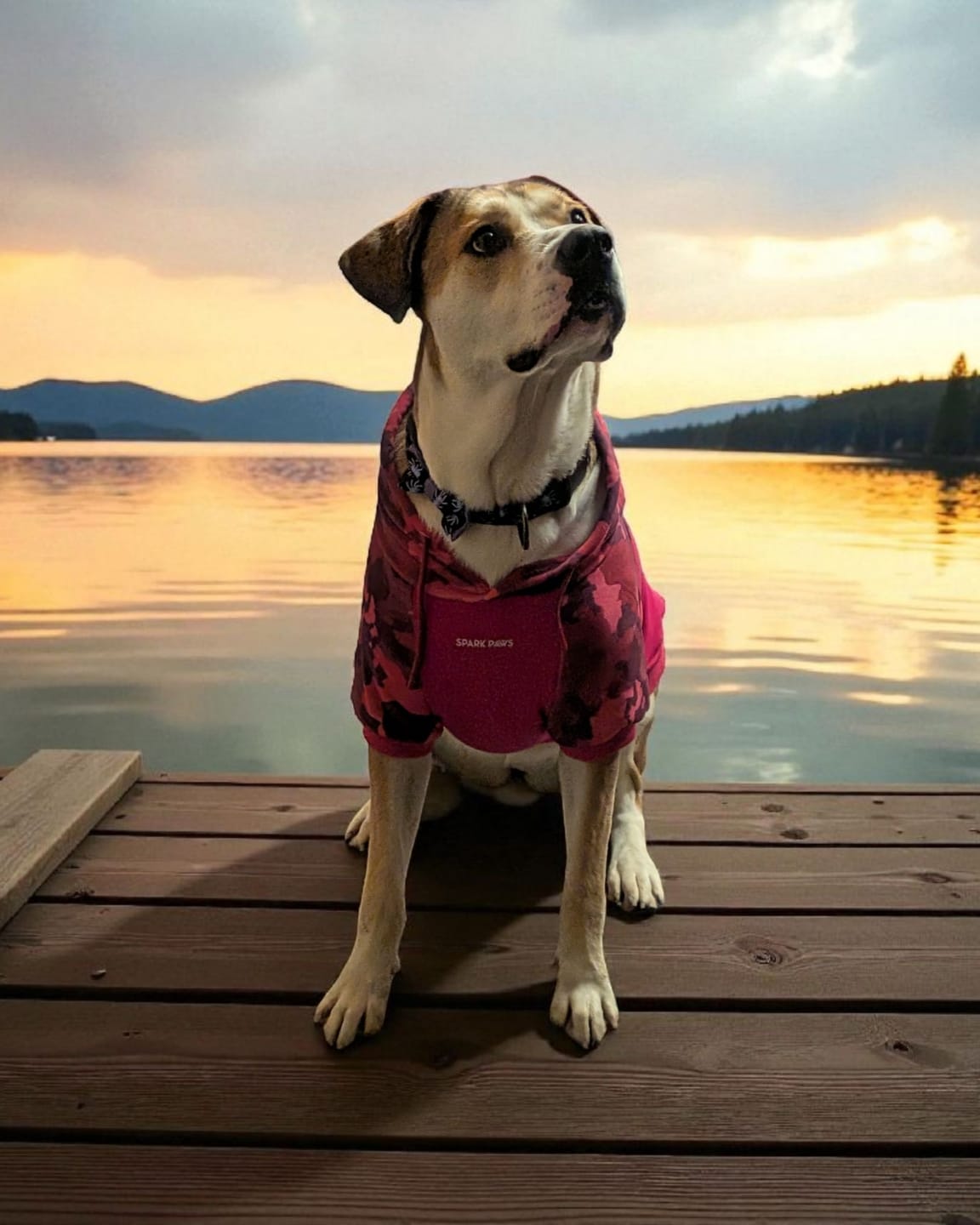 Customer photo review of Fuchsia Camo Human Hoodie
