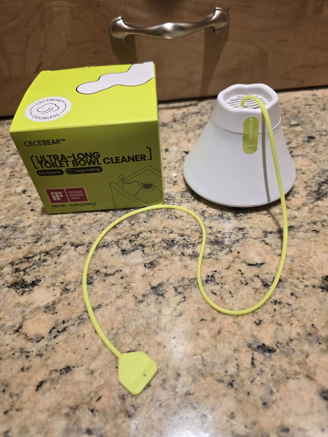 Customer photo review of Cecebear Ultra-Long Lasting Toilet Bowl Cleaner, Septic-Safe (3 Packs)