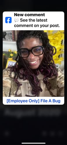 Customer photo review of Instant Dye Shampoo