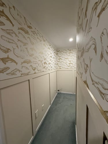 Customer photo review of Whale Done Wallpaper - Discontinuing