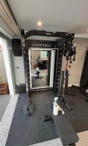 Customer photo review of CORTEX SM-26 6-in-1 Power Rack with Dual Stack Smith & Cable Machine.