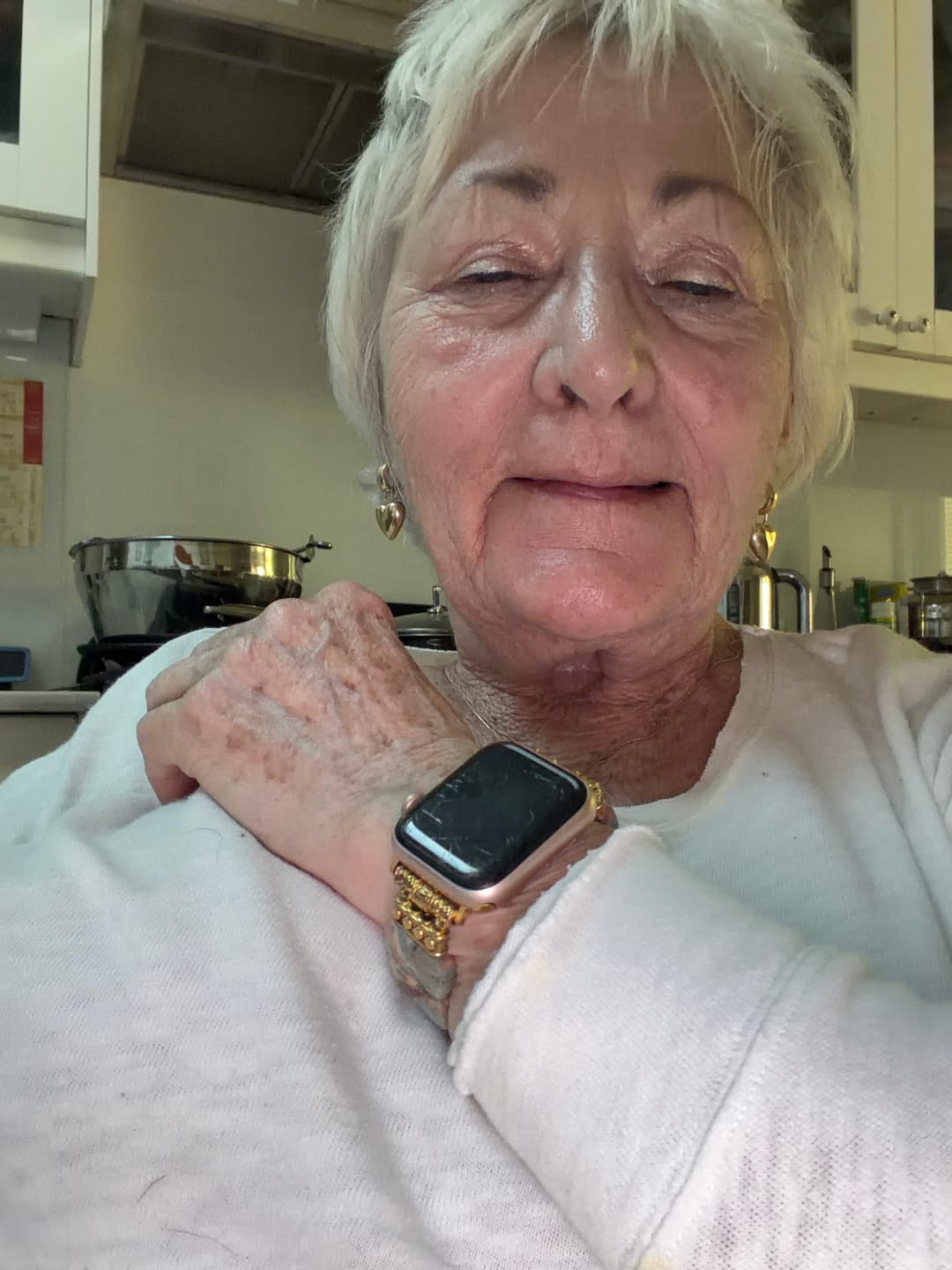 Customer photo review of Earth Tibetan Jasper Stretch Apple Watch Strap