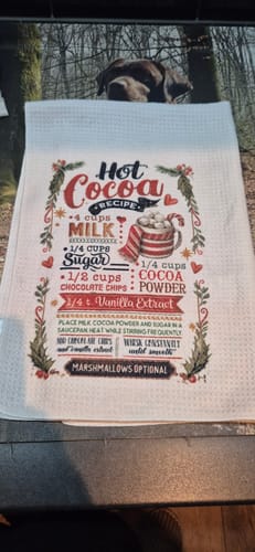 Customer photo review of Waffle Handdoek 45x71cm voor sublimatie