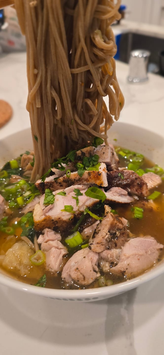 Customer photo review of Garlic Chicken Shio Protein Ramen Kit