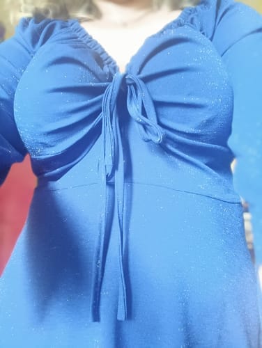 Customer photo review of Fitted knit dress