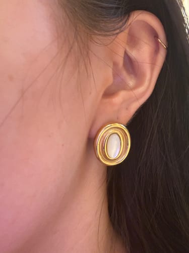 Customer photo review of Willa Earrings