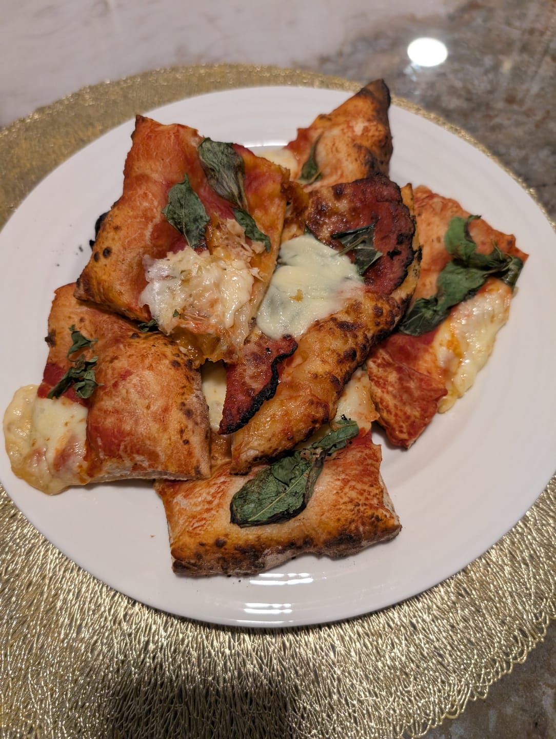 Customer photo review of FAVO 17" Rotating Stone Pizza Oven