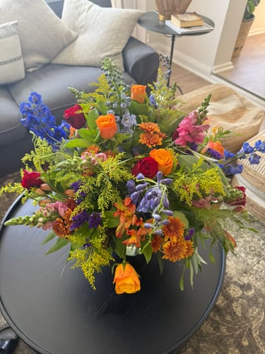 Customer photo review of Brilliantly Happy Bouquet