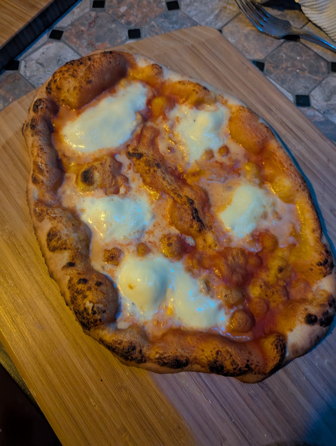 Customer photo review of FAVO 17" Rotating Stone Pizza Oven