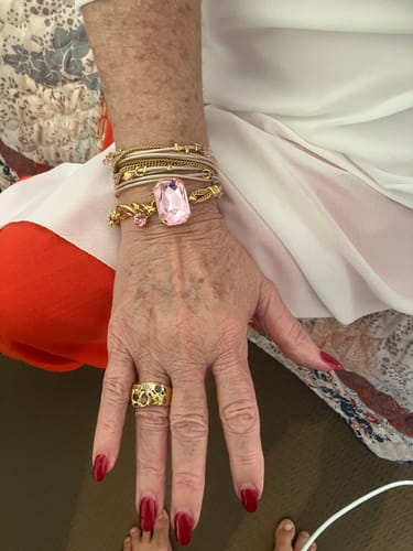 Customer photo review of Pearl Charm Bracelet
