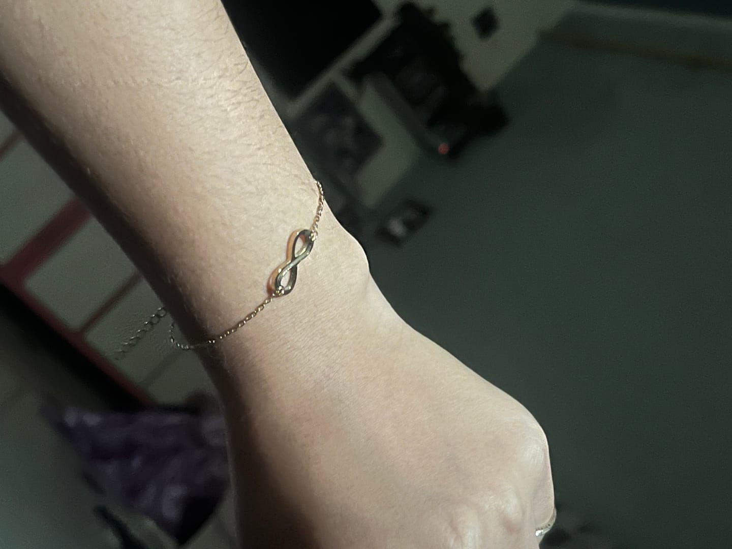 Customer photo review of Infinity Charm Bracelet
