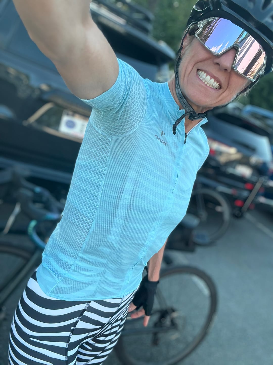 Customer photo review of W's Speed Air Jersey -  Zebra