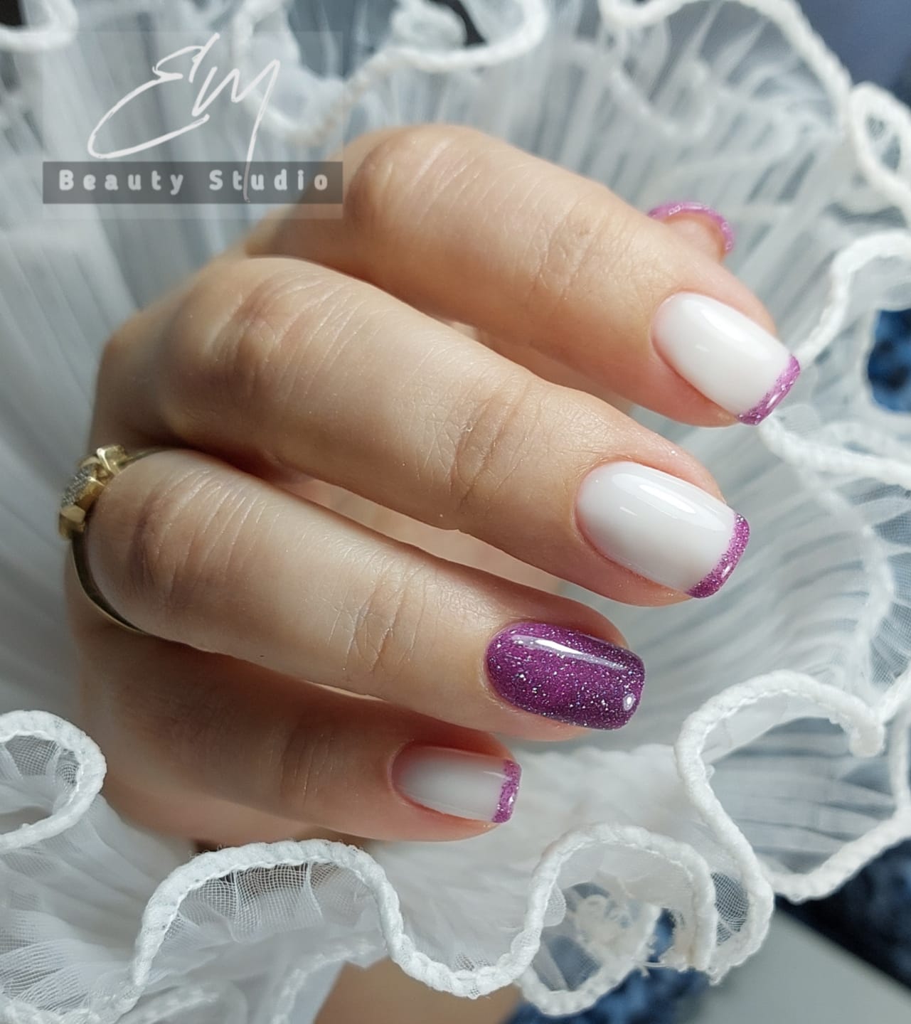Customer photo review of Didier Lab, fiber base, "shimmer white ", 10ml