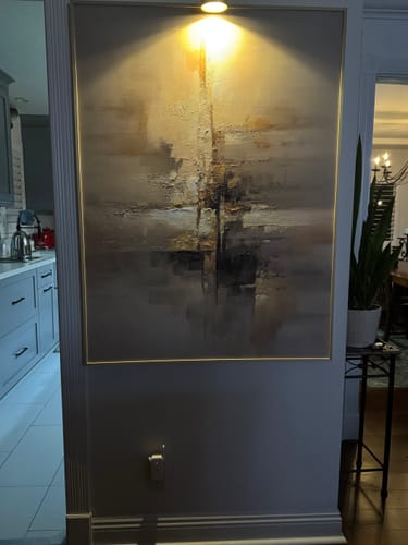 Customer photo review of Abstract Canvas Wall Art #AP264