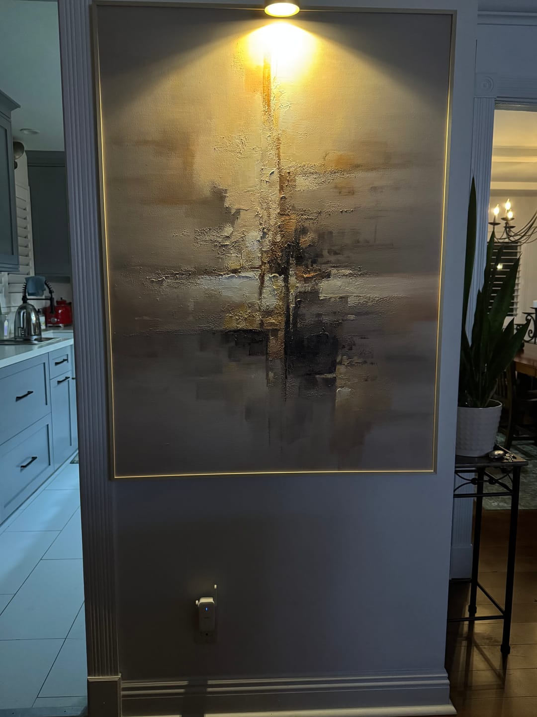 Customer photo review of Abstract Canvas Wall Art #AP264