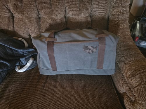 Customer photo review of LOWER 48 COTTON DUFFLE