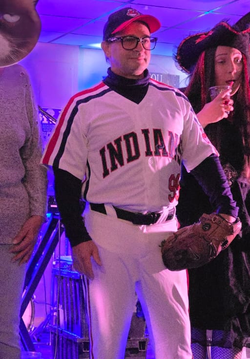 Customer photo review of Ricky Vaughn Wild Thing Indians Baseball Jersey