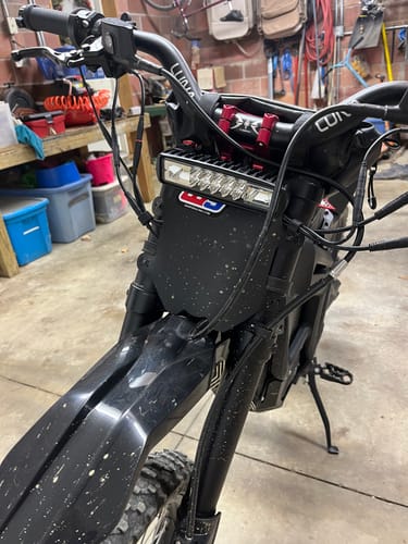 Customer photo review of GritShift Blazer LED Headlight for Talaria MX4