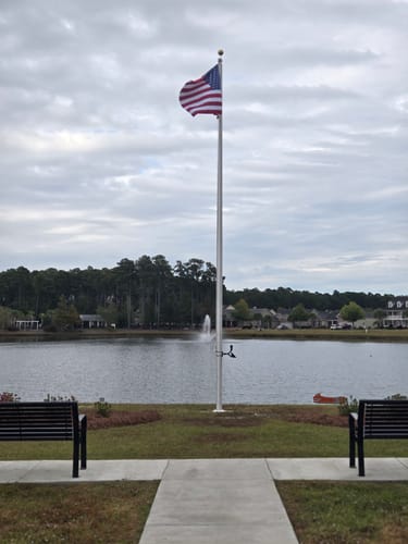 Customer photo review of Ultra Heavy Duty American Flag - 2-ply Polyester - Made In USA