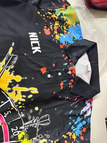 Customer photo review of Funny Dartboards Colorful Paint Aim Shoot Swear Repeat Custom Women Darts Shirt, Dart Jerseys |Black TDM2778