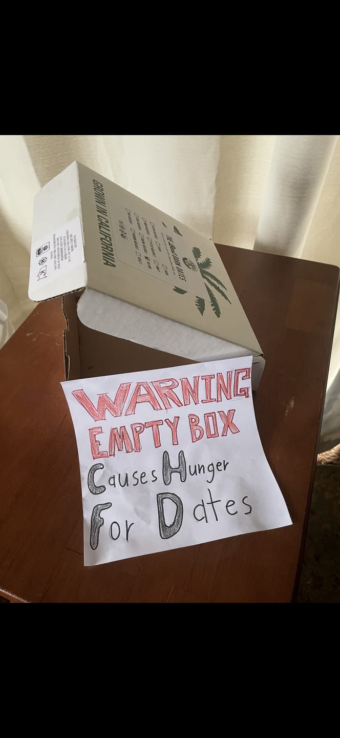 Customer photo review of Organic Halawi Dates Box