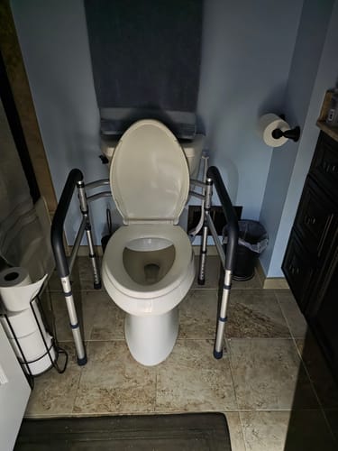 Customer photo review of Toilet Safety Rail (350lb)