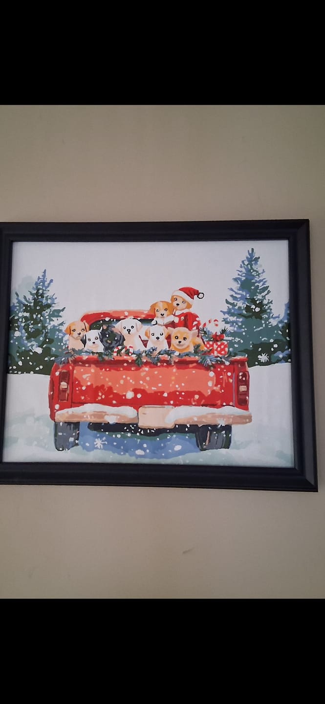 Customer photo review of Puppy Christmas Delivery