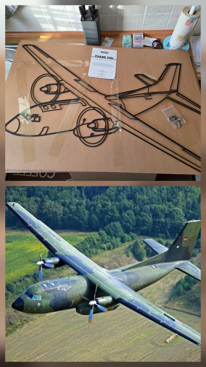 Customer photo review of Your Custom Military Equipment Silhouette Metal Wall Art