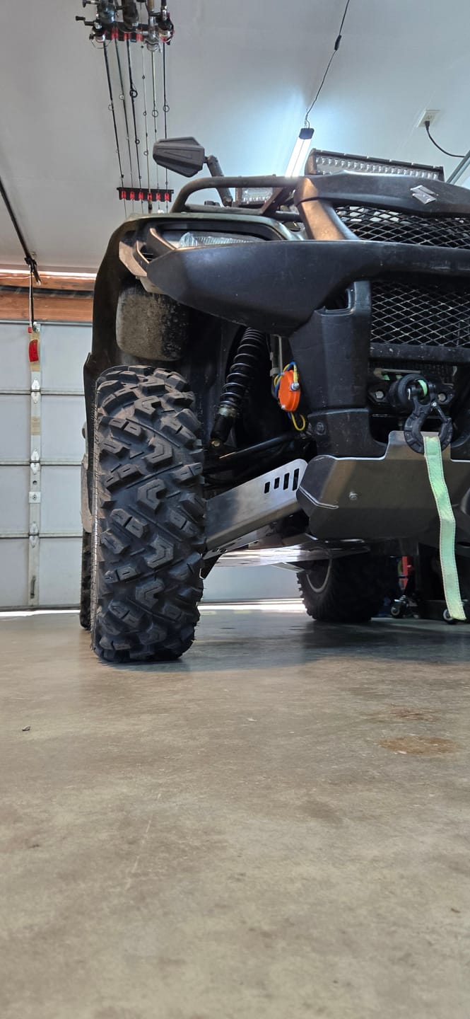 Customer photo review of A-arm & CV Boot Guard Kit — Suzuki KingQuad 450/500/700/750 (2005+)