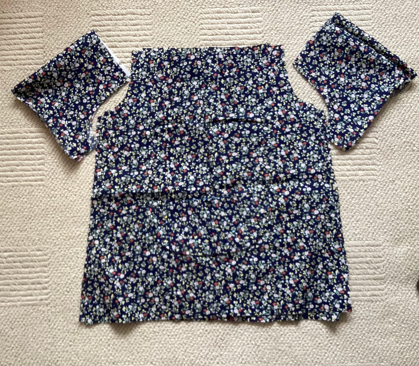 Customer photo review of Small Floral Garden Cotton Poplin Fabric
