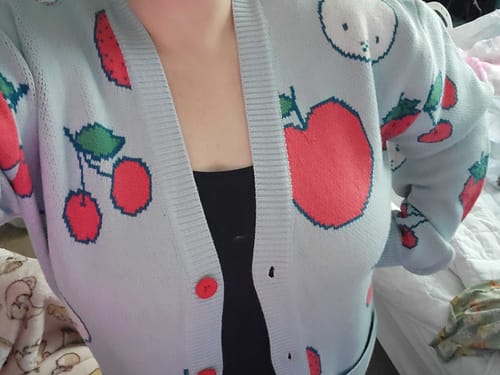 Customer photo review of Miffy Strawberry Cardigan