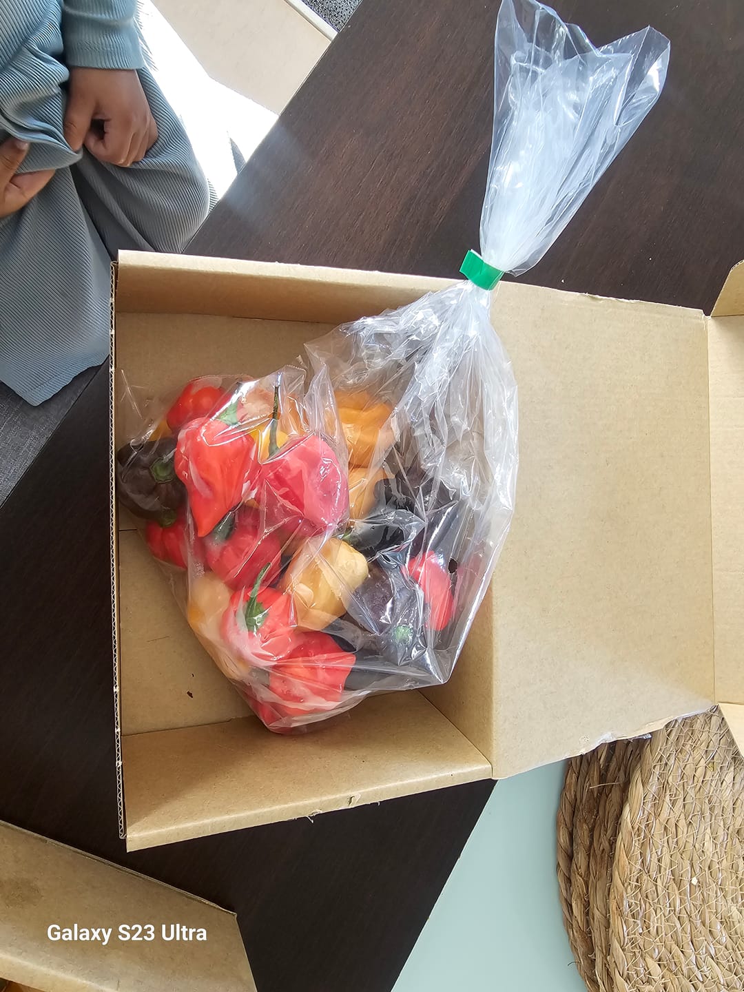 Customer photo review of Fresh Yellow Scotch Bonnets Chillies