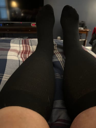 Customer photo review of Performance Eucalyptus Compression Socks