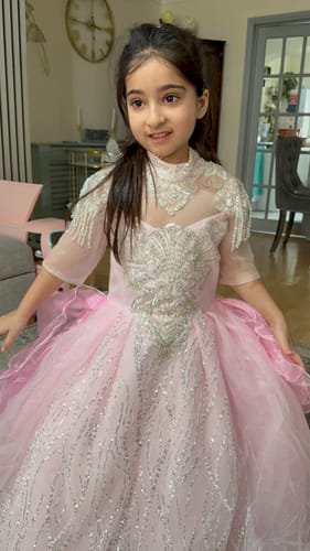 Maryyum A. review of Flower Girl Dress  Beauty Pageant Dress Toddler Sequins Birthday Princess Dress image 1 out of 1