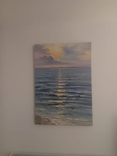 Customer photo review of ABSTRACT TIDES CANVAS