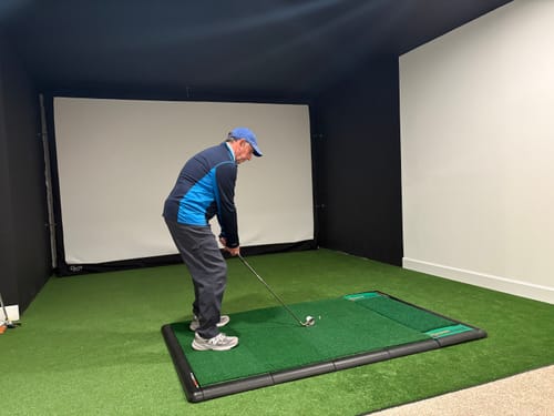 Customer photo review of TrueStrike Golf Mat - Academy