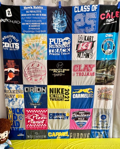 Customer photo review of Classic T-Shirt Blanket