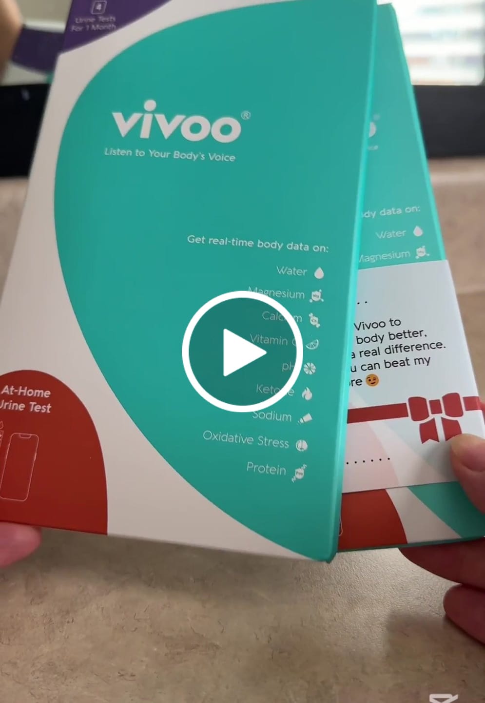 Customer video review of Vivoo Wellness Test
